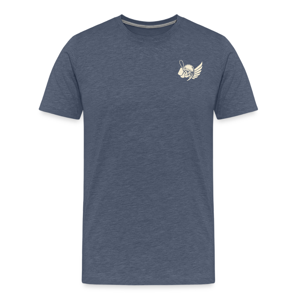 Männer Premium T-Shirt - Blau meliert