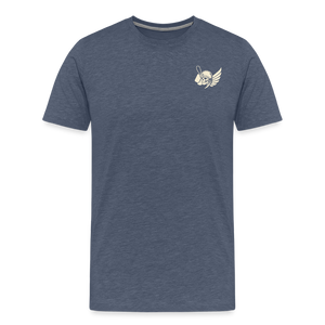 Männer Premium T-Shirt - Blau meliert