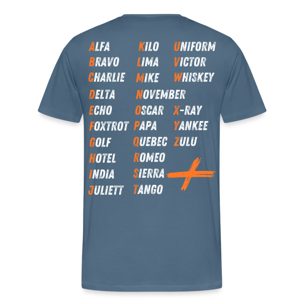 Männer Premium T-Shirt - Blaugrau