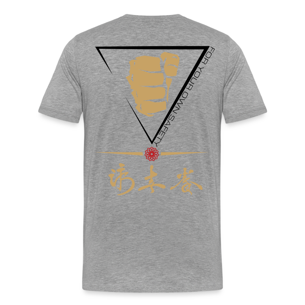 Männer Premium T-Shirt - Grau meliert