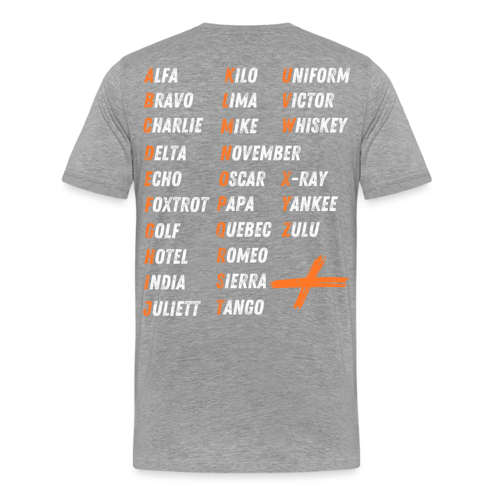 Männer Premium T-Shirt - Grau meliert