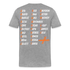 Männer Premium T-Shirt - Grau meliert