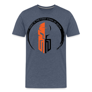 Männer Premium T-Shirt - Blau meliert