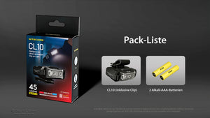 Nitecore Clipleuchte CL10