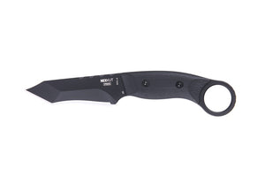 NEXKUT Taktikmesser-Set TUHON mit Kydex-Holster, D2 Stahl mit schwarzer Titan Beschichtung