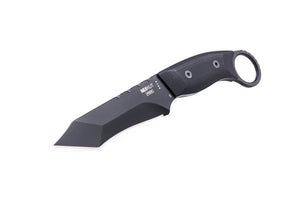 NEXKUT Taktikmesser-Set TUHON mit Kydex-Holster, D2 Stahl mit schwarzer Titan Beschichtung