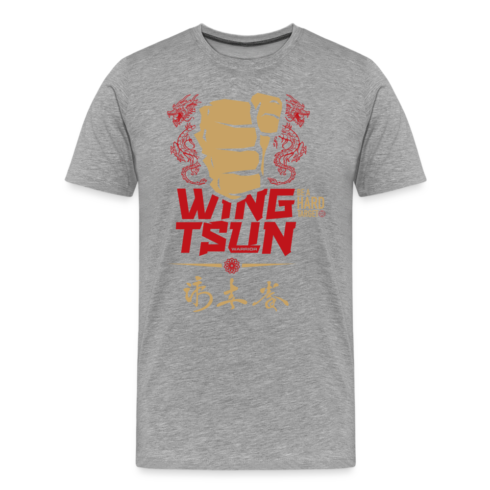 Männer Premium T-Shirt - Grau meliert
