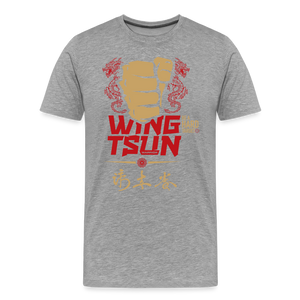 Männer Premium T-Shirt - Grau meliert