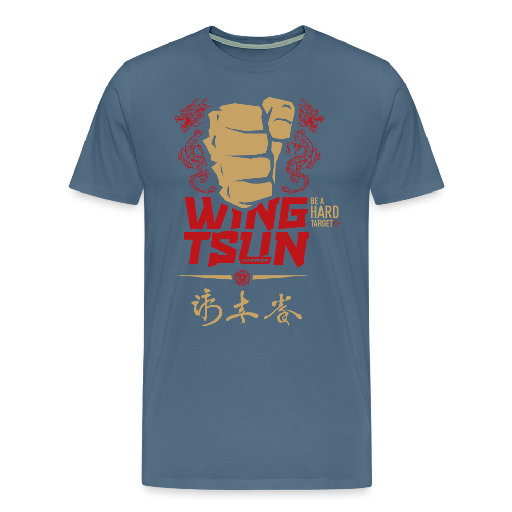 Männer Premium T-Shirt - Blaugrau